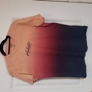 Hollister short sleeve ombre shirt